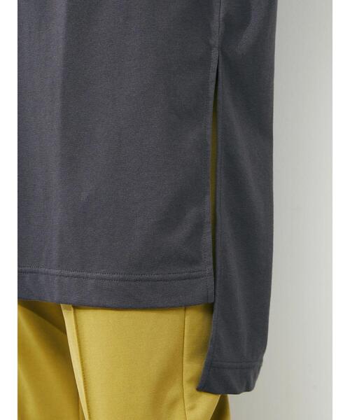 Green Parks(グリーンパークス)の「ボートネックスリットチュニック(Tシャツ/カットソー・レディース・グレイッシュベージュ/ブルー/ダークグレー・FREE)」の12枚目の写真