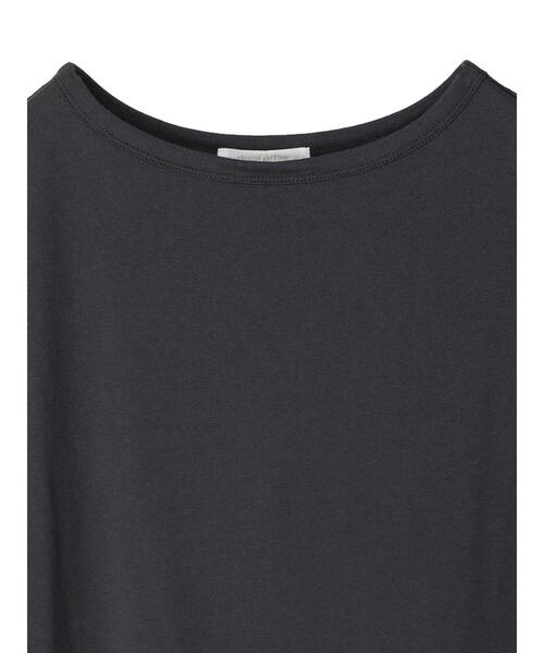 Green Parks(グリーンパークス)の「ボートネックスリットチュニック(Tシャツ/カットソー・レディース・グレイッシュベージュ/ブルー/ダークグレー・FREE)」の15枚目の写真