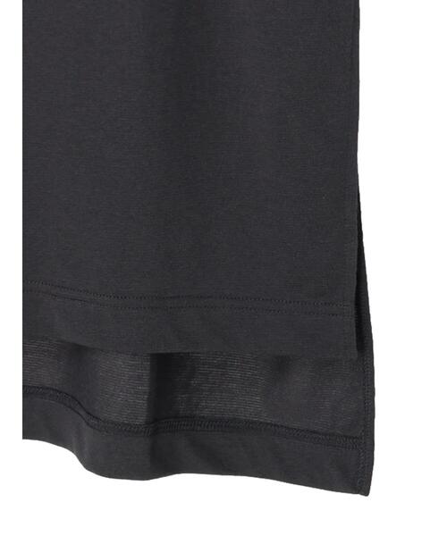 Green Parks(グリーンパークス)の「ボートネックスリットチュニック(Tシャツ/カットソー・レディース・グレイッシュベージュ/ブルー/ダークグレー・FREE)」の17枚目の写真