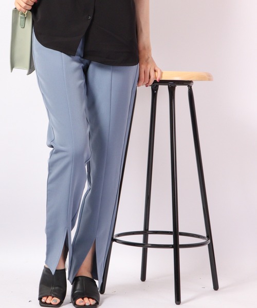 TRANOI（トラノイ）の「TRANOIカラーストレッチパンツ（その他パンツ・レディース・ベージュ/レッド/ブルー/グリーン/マスタード・FREE）」の3枚目の写真