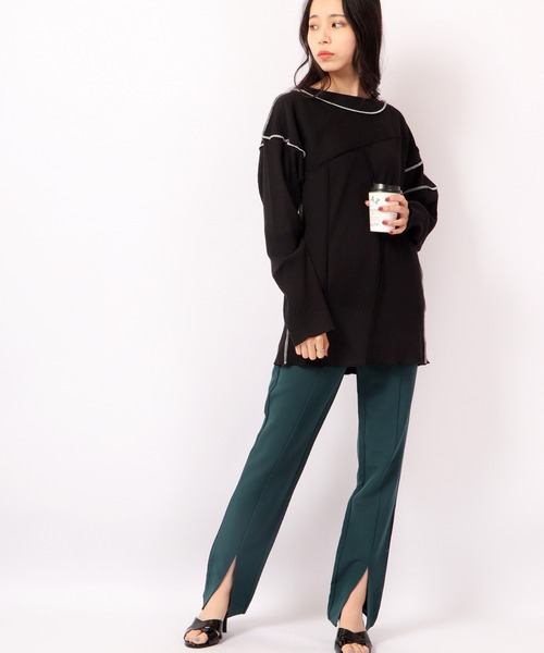 TRANOI（トラノイ）の「TRANOIカラーストレッチパンツ（その他パンツ・レディース・ベージュ/レッド/ブルー/グリーン/マスタード・FREE）」の16枚目の写真