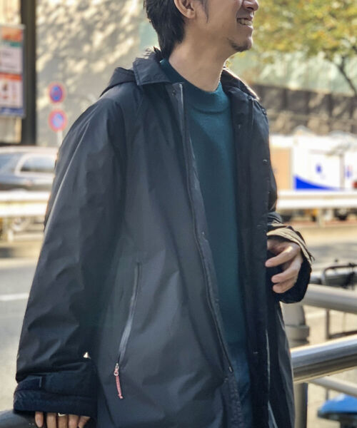 NANGA（ナンガ）の「【NANGA/ナンガ】別注AURORA Soutien Collar Coat with HOOD（ダウンジャケット/コート・メンズ・ブラック/ネイビー/キャメル・S/M/L）」の10枚目の写真