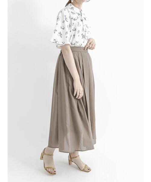 Te chichi（テチチ）の「サップタックフレアスカート（スカート・レディース・ブラック/グリーン/モカ・ﾌﾘ-）」の16枚目の写真