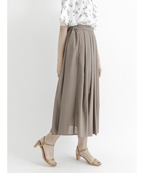 Te chichi（テチチ）の「サップタックフレアスカート（スカート・レディース・ブラック/グリーン/モカ・ﾌﾘ-）」の3枚目の写真