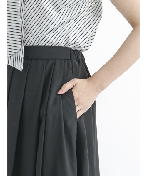 Te chichi（テチチ）の「サップタックフレアスカート（スカート・レディース・ブラック/グリーン/モカ・ﾌﾘ-）」の12枚目の写真