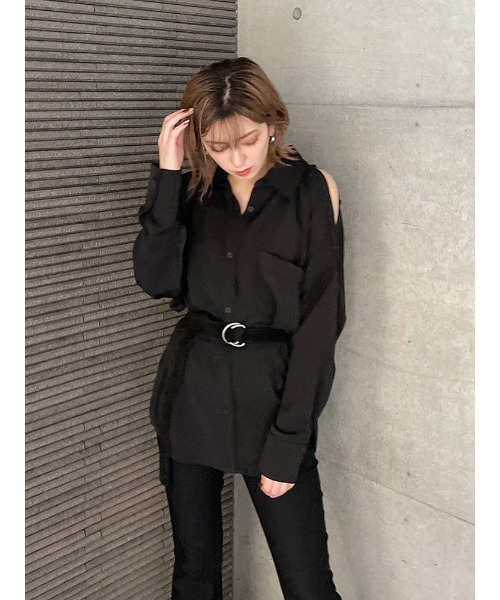ENVYM(アンビー)の「バックルリングベルト(ベルト・レディース・ブラック・FREE)」の7枚目の写真
