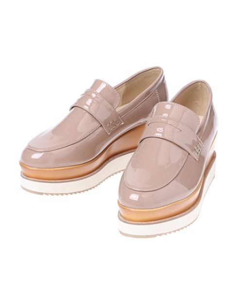 INGNI（イング）の「厚底ローファー（ローファー・レディース・ブラック/ピンクベージュ・M/L）」の7枚目の写真