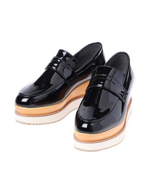 INGNI（イング）の「厚底ローファー（ローファー・レディース・ブラック/ピンクベージュ・M/L）」の3枚目の写真