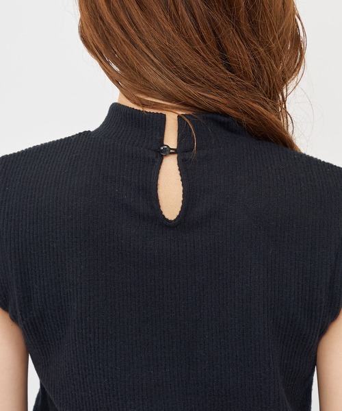 SPIRALGIRL（スパイラルガール）の「アームウォーマー付きリブトップス（Tシャツ/カットソー・レディース・ホワイト/ボルドー/ブラック・FREE）」の18枚目の写真