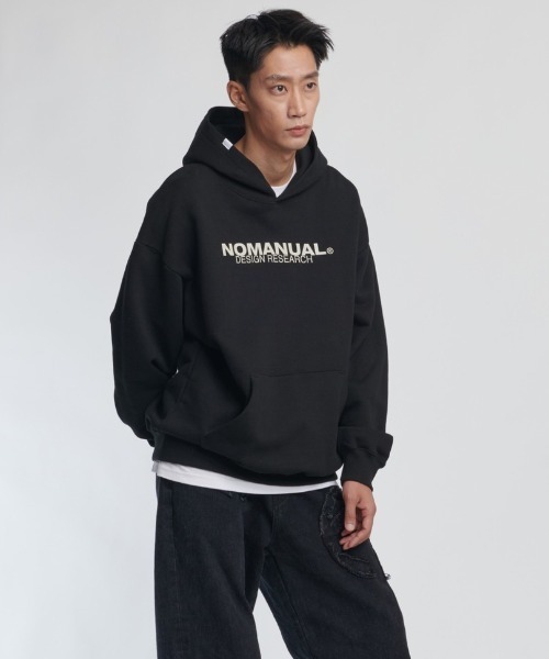 パーカー・フーディ NOMANUAL DR LOGO HOODIE MELANGE NM43HD03M1ML パーカー・フーディ NOMANUAL DR LOGO HOODIE MELANGE