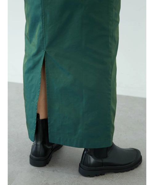 KBF（ケイビーエフ）の「KBF シャイニーペンシルスカート（スカート・レディース・グリーン/ボルドー/ブラック・FREE）」の9枚目の写真