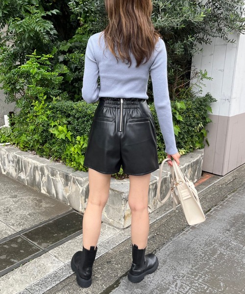 OLIVE des OLIVE（オリーブデオリーブ）の「アソートラップスカパン（スカート・レディース・ブラウン/ブラック/アイボリー・FREE）」の13枚目の写真