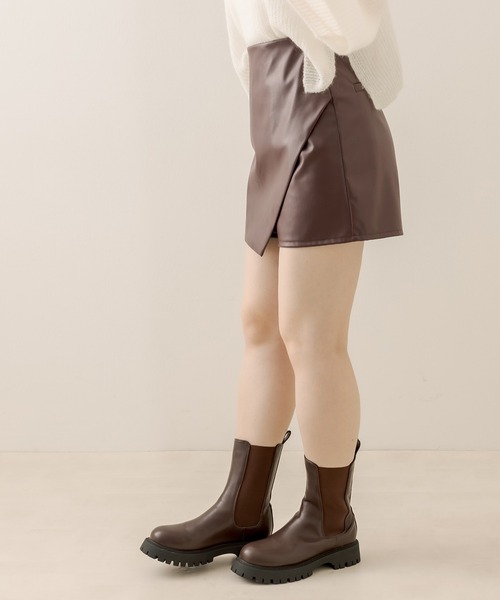 OLIVE des OLIVE（オリーブデオリーブ）の「アソートラップスカパン（スカート・レディース・ブラウン/ブラック/アイボリー・FREE）」の21枚目の写真