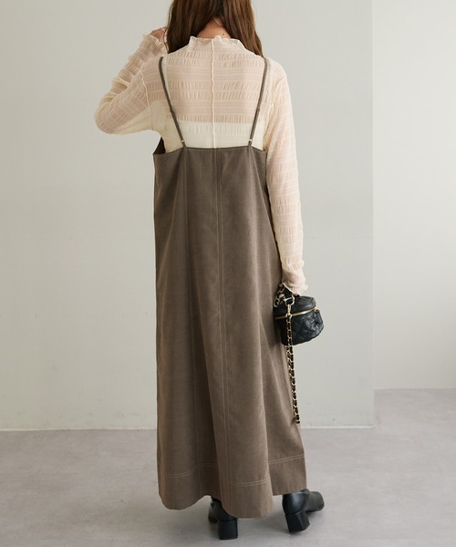 DISCOAT（ディスコート）の「【WEB限定】スモッキングハイネックプルオーバー（Tシャツ/カットソー・レディース・ブラック/グレー/ピンク/グリーン/アイボリー・FREE）」の21枚目の写真