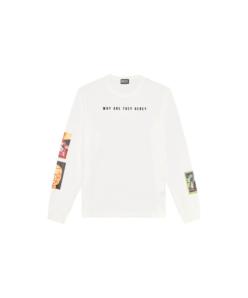 DIESEL（ディーゼル）の「メンズ Tシャツ グラフィック（Tシャツ/カットソー・メンズ・ブラック/ホワイト系その他・LARGE/X-SMALL/X-LARGE/XXX-LARGE/MEDIUM/SMALL/XX-LARGE）」の9枚目の写真