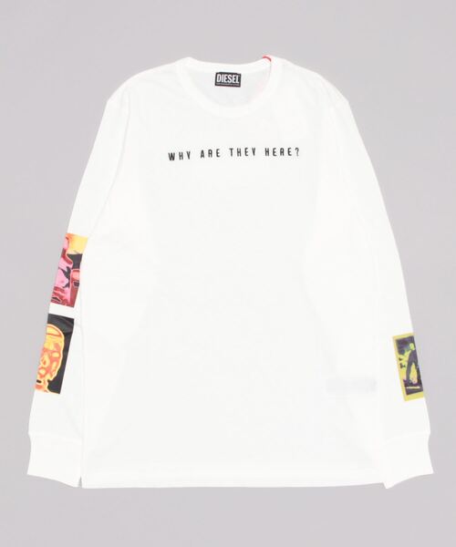 DIESEL（ディーゼル）の「メンズ Tシャツ グラフィック（Tシャツ/カットソー・メンズ・ブラック/ホワイト系その他・LARGE/X-SMALL/X-LARGE/XXX-LARGE/MEDIUM/SMALL/XX-LARGE）」の3枚目の写真