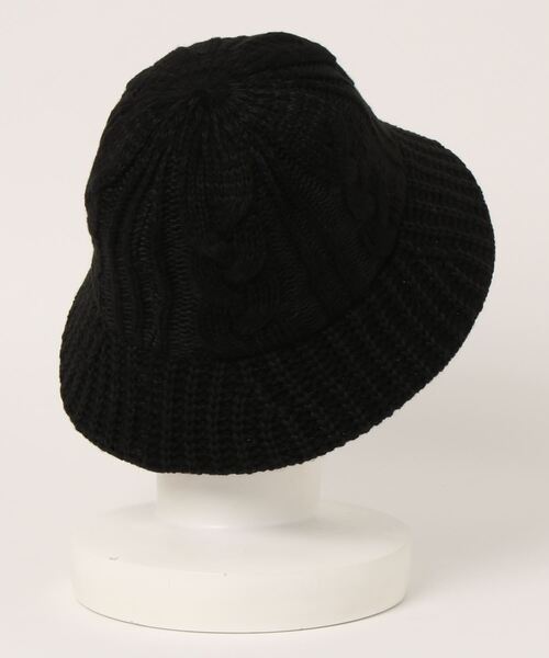 HONEYSUCKLE ROSE（ハニーサックルローズ）の「【HONEYSUCKLE ROSE】ニットバケットハット（ハット・レディース・ホワイト/ブラック/ブラウン・フリー）」の4枚目の写真