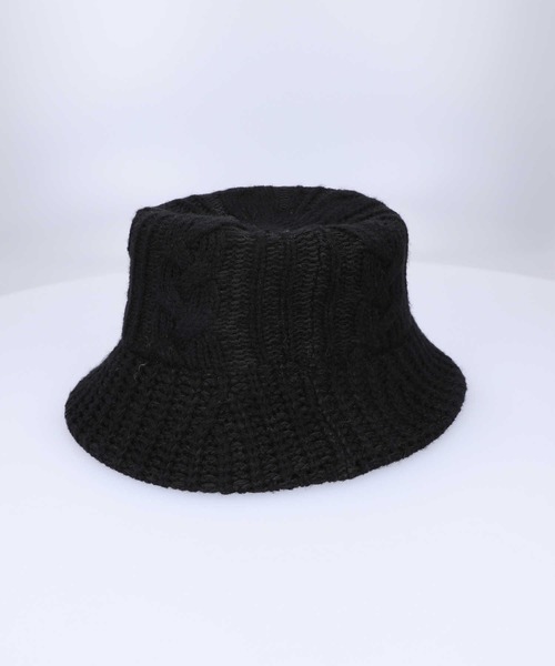 HONEYSUCKLE ROSE（ハニーサックルローズ）の「【HONEYSUCKLE ROSE】ニットバケットハット（ハット・レディース・ホワイト/ブラック/ブラウン・フリー）」の7枚目の写真