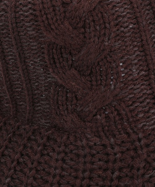 HONEYSUCKLE ROSE（ハニーサックルローズ）の「【HONEYSUCKLE ROSE】ニットバケットハット（ハット・レディース・ホワイト/ブラック/ブラウン・フリー）」の11枚目の写真