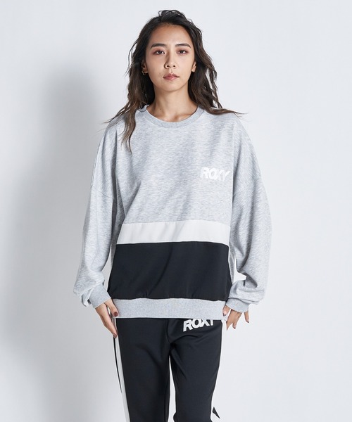 ROXY(ロキシー)の「SO FAR SO GOOD PO/ロキシースウェットトレーナー(スウェット・レディース・ブラック/パープル/グレー・MEDIUM/LARGE/SMALL)」の2枚目の写真