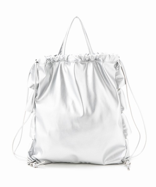 Casselini（キャセリーニ）の「Casselini(キャセリーニ)フリルナップサック（バックパック/リュック・レディース・ブラック/ブラウン/シルバー・FREE）」の8枚目の写真