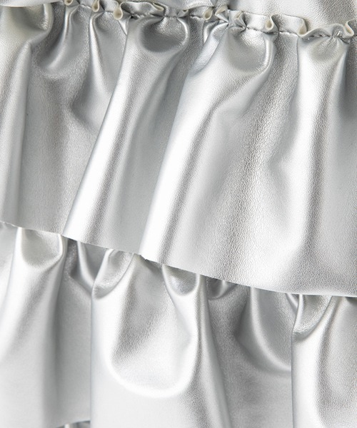 Casselini（キャセリーニ）の「Casselini(キャセリーニ)フリルナップサック（バックパック/リュック・レディース・ブラック/ブラウン/シルバー・FREE）」の9枚目の写真