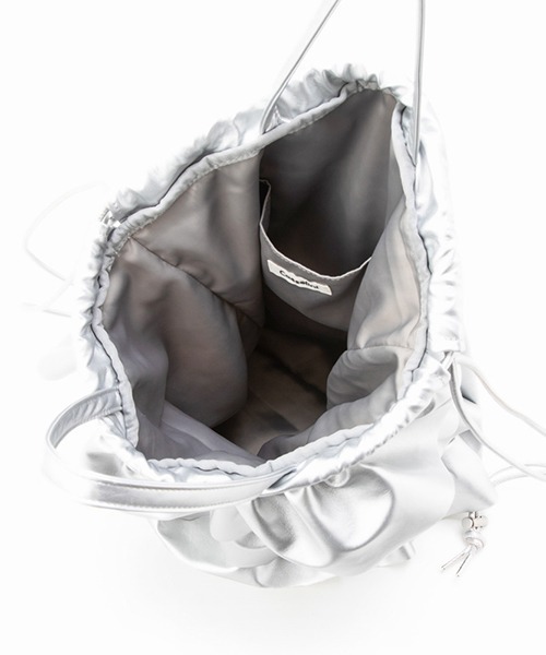 Casselini（キャセリーニ）の「Casselini(キャセリーニ)フリルナップサック（バックパック/リュック・レディース・ブラック/ブラウン/シルバー・FREE）」の12枚目の写真