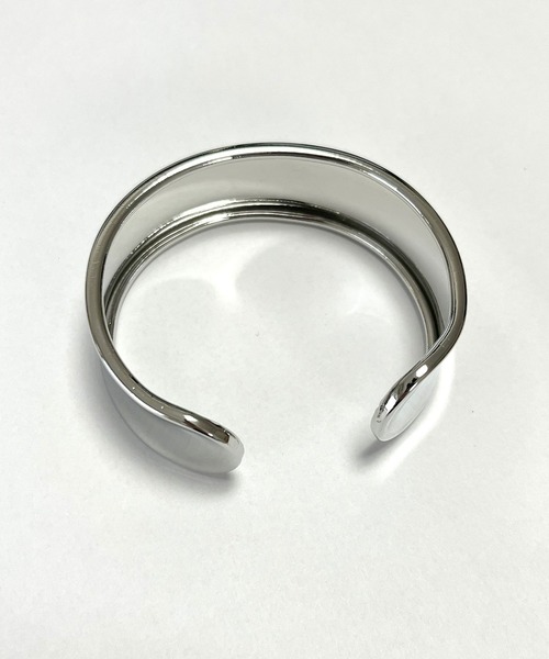 BEATJIVE（ビートジャイブ）の「シルバー バングル プレーン メンズ レディース（バングル/リストバンド・メンズ・シルバー・FREE）」の4枚目の写真