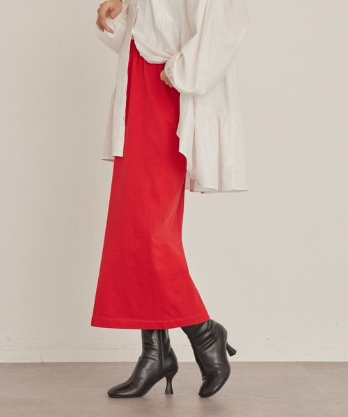 AMERICAN HOLIC(アメリカンホリック)の「カラーカットタイトスカート(スカート・レディース・ブラック/レッド/ブルー・S/M/L)」の3枚目の写真