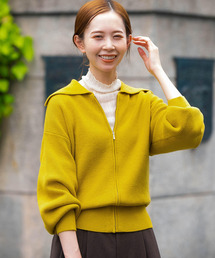 URBAN RESEARCH ROSSO | 【hareko×ROSSO】ボリュームスリーブジップカーディガン(ニット/セーター)