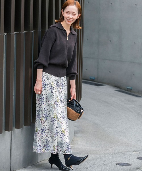 URBAN RESEARCH ROSSO（アーバンリサーチロッソ）の「【hareko×ROSSO】ボリュームスリーブジップカーディガン（ニット/セーター・レディース・イエロー/ブラウン・FREE）」の18枚目の写真