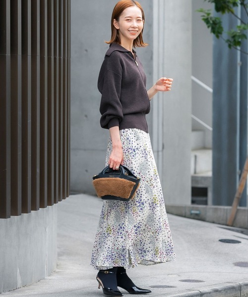 URBAN RESEARCH ROSSO（アーバンリサーチロッソ）の「【hareko×ROSSO】ボリュームスリーブジップカーディガン（ニット/セーター・レディース・イエロー/ブラウン・FREE）」の19枚目の写真