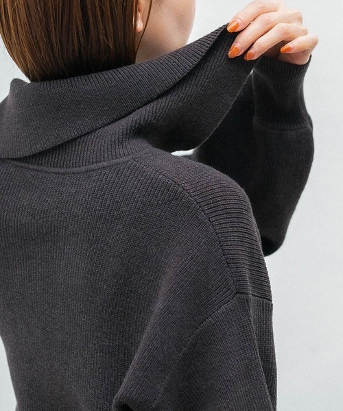 URBAN RESEARCH ROSSO（アーバンリサーチロッソ）の「【hareko×ROSSO】ボリュームスリーブジップカーディガン（ニット/セーター・レディース・イエロー/ブラウン・FREE）」の5枚目の写真