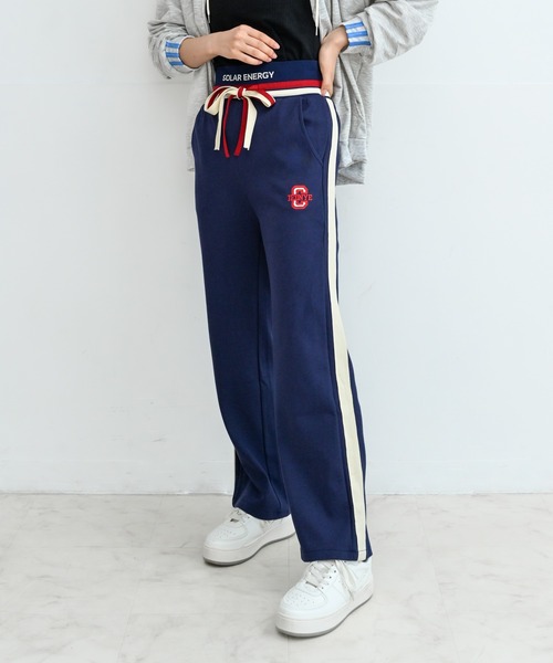 Alite cloth(アリーテクロス)の「ライン入りスウェットパンツ(スウェットパンツ・レディース・ブラック/ネイビー/グレー・S/M/L/XL)」の3枚目の写真
