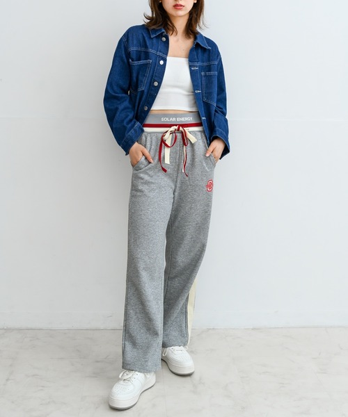 Alite cloth(アリーテクロス)の「ライン入りスウェットパンツ(スウェットパンツ・レディース・ブラック/ネイビー/グレー・S/M/L/XL)」の4枚目の写真