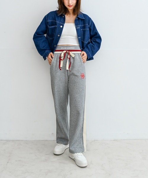 Alite cloth(アリーテクロス)の「ライン入りスウェットパンツ(スウェットパンツ・レディース・ブラック/ネイビー/グレー・S/M/L/XL)」の6枚目の写真