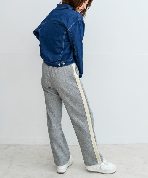 Alite cloth(アリーテクロス)の「ライン入りスウェットパンツ(スウェットパンツ・レディース・ブラック/ネイビー/グレー・S/M/L/XL)」の7枚目の写真