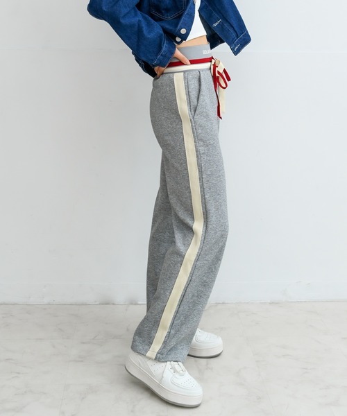 Alite cloth(アリーテクロス)の「ライン入りスウェットパンツ(スウェットパンツ・レディース・ブラック/ネイビー/グレー・S/M/L/XL)」の9枚目の写真
