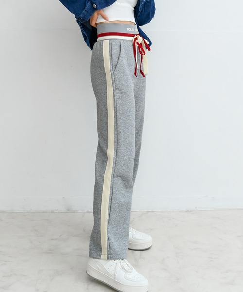 Alite cloth(アリーテクロス)の「ライン入りスウェットパンツ(スウェットパンツ・レディース・ブラック/ネイビー/グレー・S/M/L/XL)」の10枚目の写真