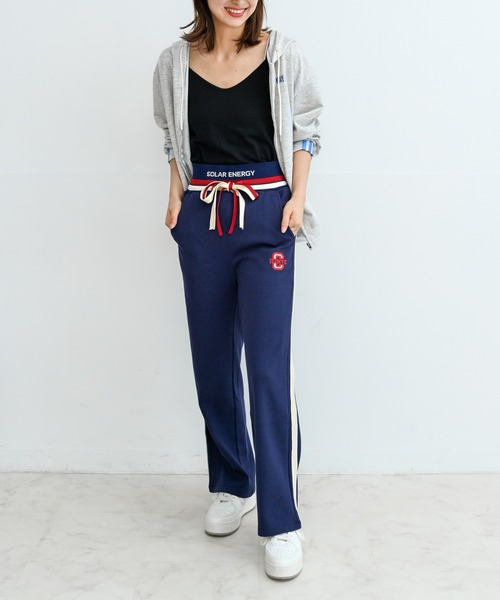 Alite cloth(アリーテクロス)の「ライン入りスウェットパンツ(スウェットパンツ・レディース・ブラック/ネイビー/グレー・S/M/L/XL)」の13枚目の写真