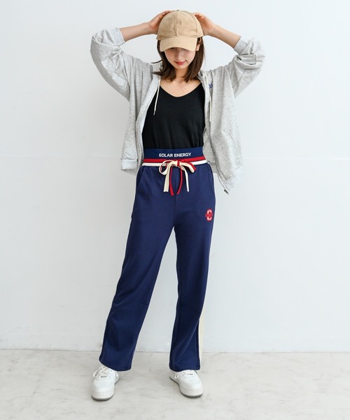 Alite cloth(アリーテクロス)の「ライン入りスウェットパンツ(スウェットパンツ・レディース・ブラック/ネイビー/グレー・S/M/L/XL)」の14枚目の写真