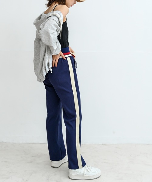 Alite cloth(アリーテクロス)の「ライン入りスウェットパンツ(スウェットパンツ・レディース・ブラック/ネイビー/グレー・S/M/L/XL)」の18枚目の写真
