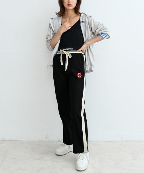 Alite cloth(アリーテクロス)の「ライン入りスウェットパンツ(スウェットパンツ・レディース・ブラック/ネイビー/グレー・S/M/L/XL)」の20枚目の写真