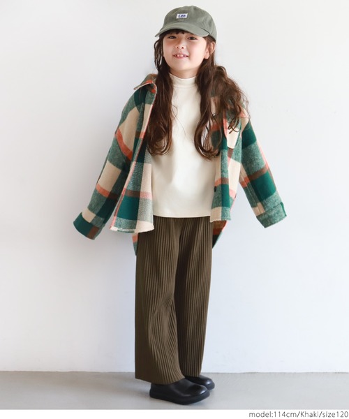 coca（coca）（コカ）の「キッズ 親子お揃い表面起毛リブパン（その他パンツ・キッズ・アイボリー/カーキ/ブラック・100/110/120/130）」の14枚目の写真