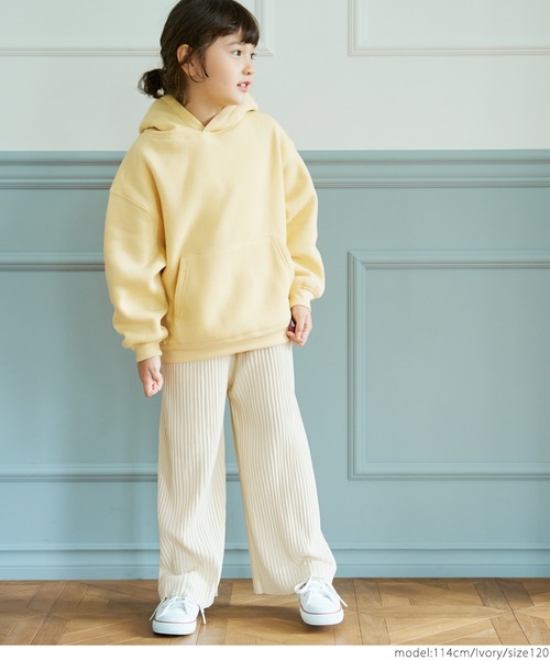 coca（coca）（コカ）の「キッズ 親子お揃い表面起毛リブパン（その他パンツ・キッズ・アイボリー/カーキ/ブラック・100/110/120/130）」の5枚目の写真