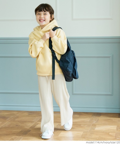 coca（coca）（コカ）の「キッズ 親子お揃い表面起毛リブパン（その他パンツ・キッズ・アイボリー/カーキ/ブラック・100/110/120/130）」の6枚目の写真