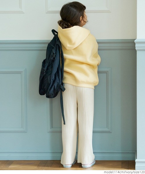 coca（coca）（コカ）の「キッズ 親子お揃い表面起毛リブパン（その他パンツ・キッズ・アイボリー/カーキ/ブラック・100/110/120/130）」の7枚目の写真