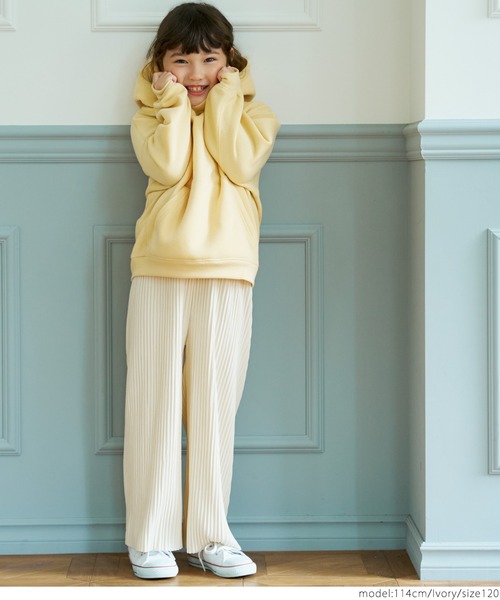 coca（coca）（コカ）の「キッズ 親子お揃い表面起毛リブパン（その他パンツ・キッズ・アイボリー/カーキ/ブラック・100/110/120/130）」の9枚目の写真