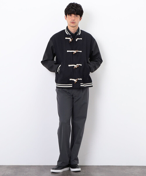 COMME　CA COMMUNE（コムサコミューン）の「トグル付き　スタジャン（ブルゾン・メンズ・グリーン/ネイビー/キャメル・MEDIUM/LARGE）」の9枚目の写真