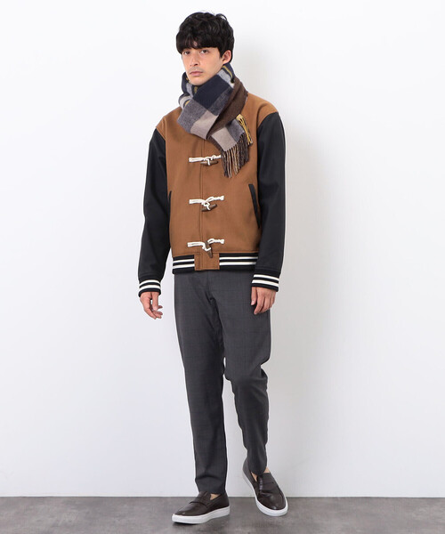 COMME　CA COMMUNE（コムサコミューン）の「トグル付き　スタジャン（ブルゾン・メンズ・グリーン/ネイビー/キャメル・MEDIUM/LARGE）」の10枚目の写真